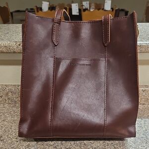 Portland Leather Brown Briefcase Elegant Structured Design
